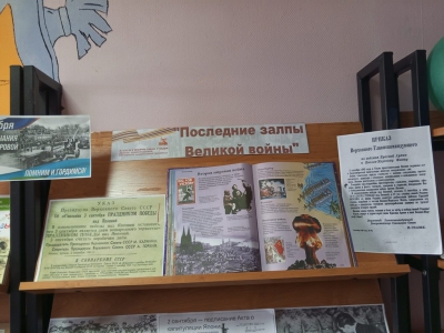 Книжная выставка «Последние залпы великой войны»